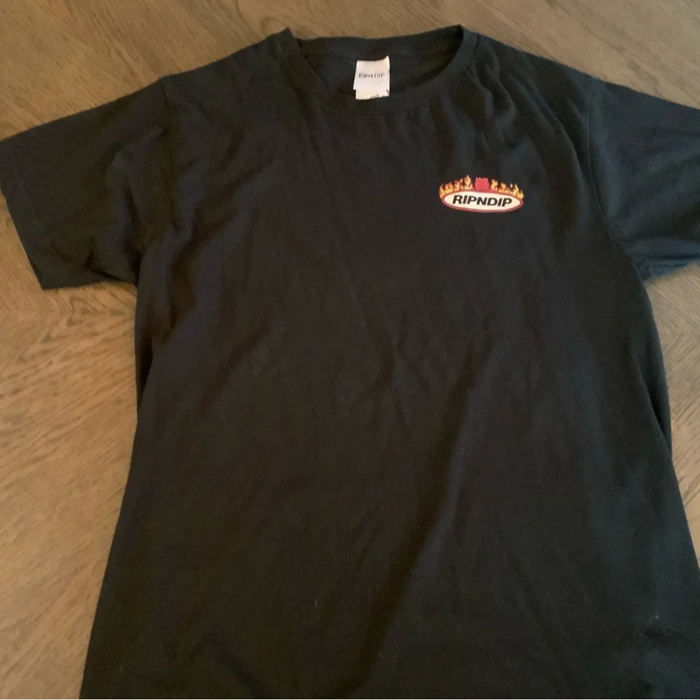 Ripndip Black Tee with Logo - Picture 1 of 4
